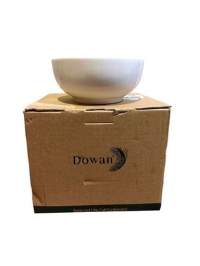 Dowan 22 oz White Ceramic Bowls - Set of 4